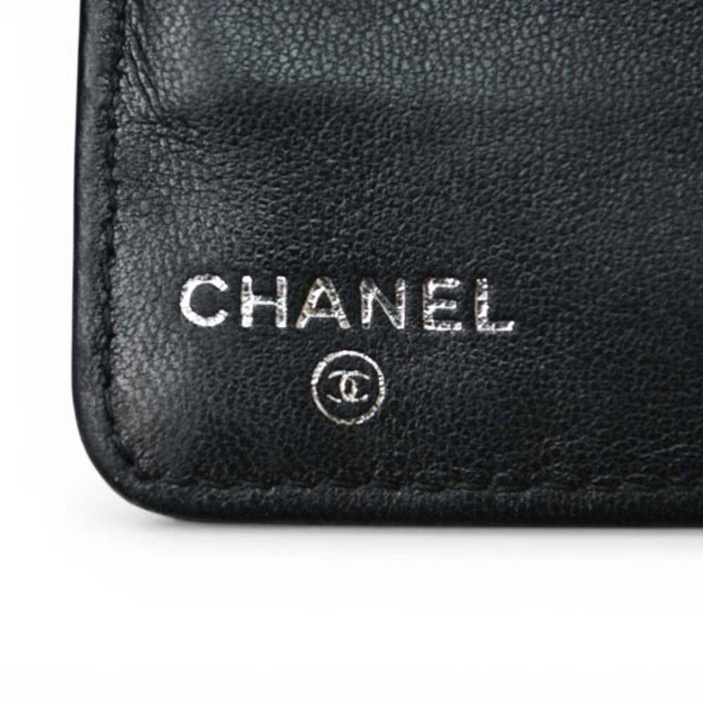 CHANEL Black Lambskin Leather Wallet - Picture 7 of 15